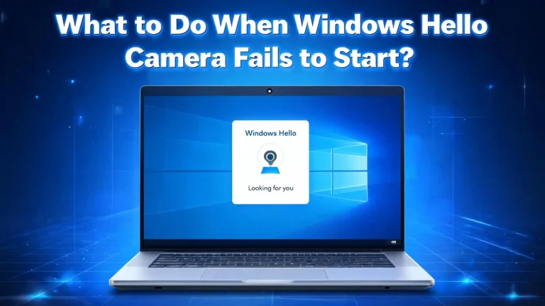 What to Do When Windows Hello Camera Fails to Start?