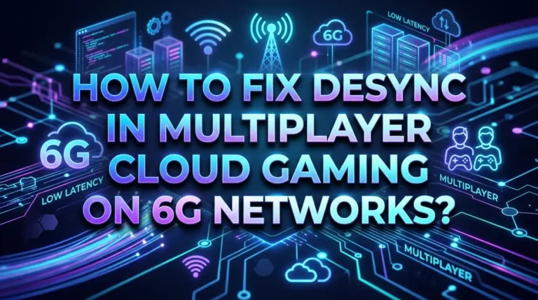 How To Fix Desync In Multiplayer Cloud Gaming On 6G Networks?