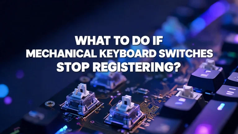 What to Do If Mechanical Keyboard Switches Stop Registering?