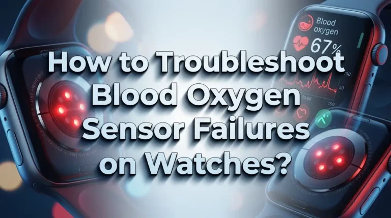 How to Troubleshoot Blood Oxygen Sensor Failures on Watches?