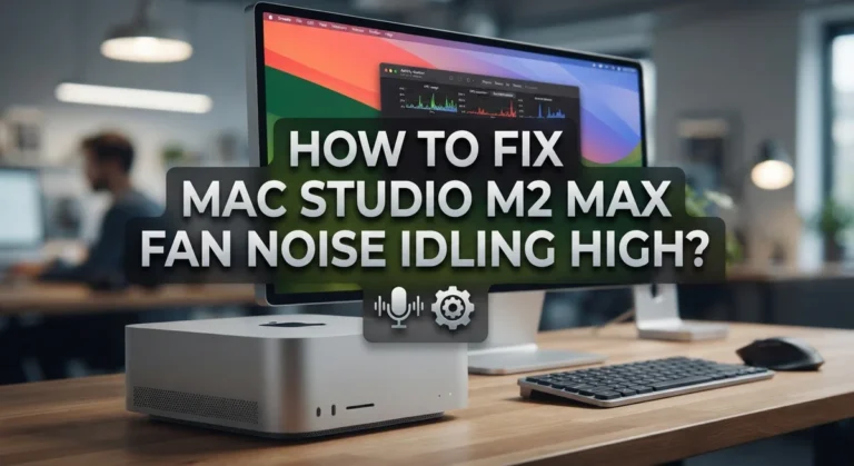 How To Fix Mac Studio M2 Max Fan Noise Idling High?