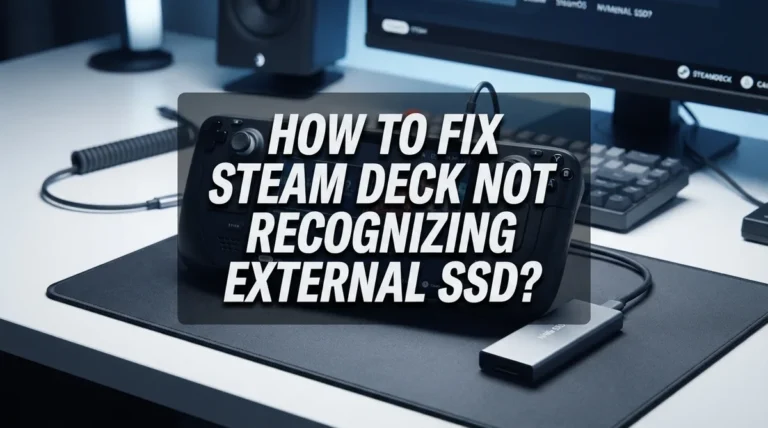 How To Fix Steam Deck Not Recognizing External SSD?