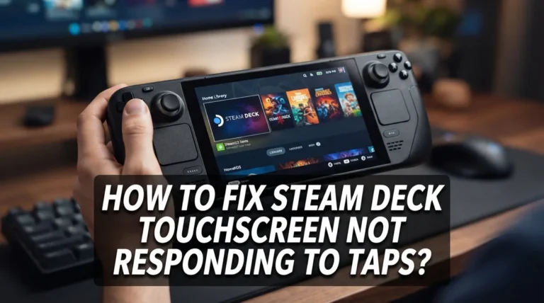 How To Fix Steam Deck Touchscreen Not Responding To Taps?