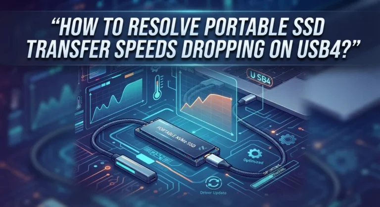How To Resolve Portable SSD Transfer Speeds Dropping On USB4?