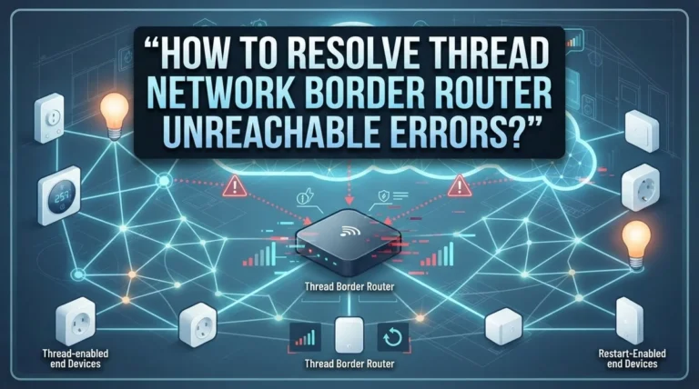 How To Resolve Thread Network Border Router Unreachable Errors?
