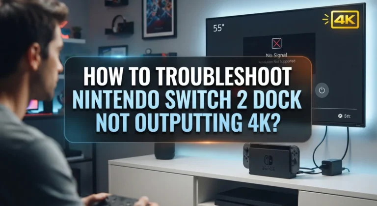 How To Troubleshoot Nintendo Switch 2 Dock Not Outputting 4K?