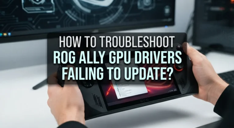 How To Troubleshoot ROG Ally GPU Drivers Failing To Update?
